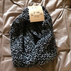 C.C Black/Grey Infinity Scarf